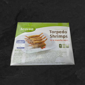 Frosne panerte torpedoreker (med hale), 26/30, 800g